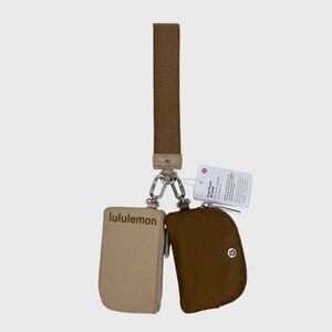 RARE! NWT Lululemon Dual Pouch Wristlet *Unisex - Allspice/Trench